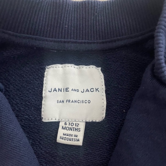 Janie & Jack 2 Piece Sweatsuit Jacket & Joggers Size 6-12mo - Picture 3 of 6